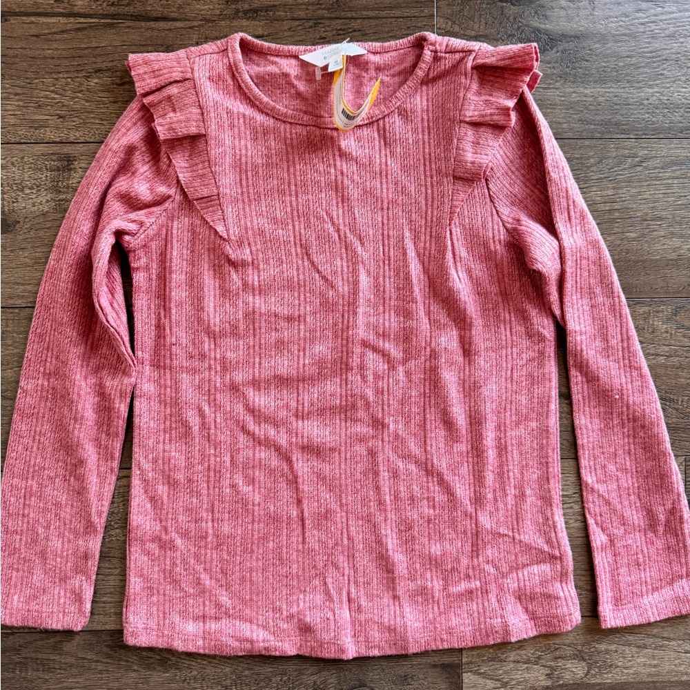 Market & Spruce Pink Long Sleeve Kids Tee